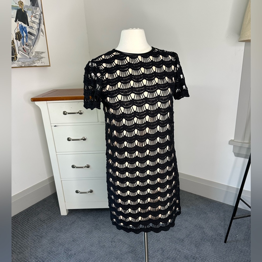 Black & cream Kate spade dress